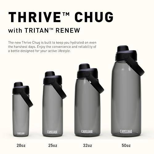 CamelBak Thrive Chug - Botella de agua de 20 onzas con Tritan Renew, tapa a prueba de fugas, Oxford