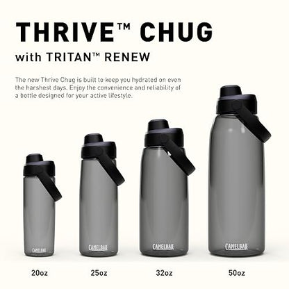 CamelBak Thrive Chug - Botella de agua de 20 onzas con Tritan Renew, tapa a prueba de fugas, Oxford