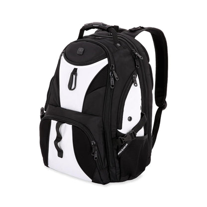 SwissGear 1900 ScanSmart Mochila para Laptop 17" con Compartimento TSA - 48.26cm - Blanco - Negro