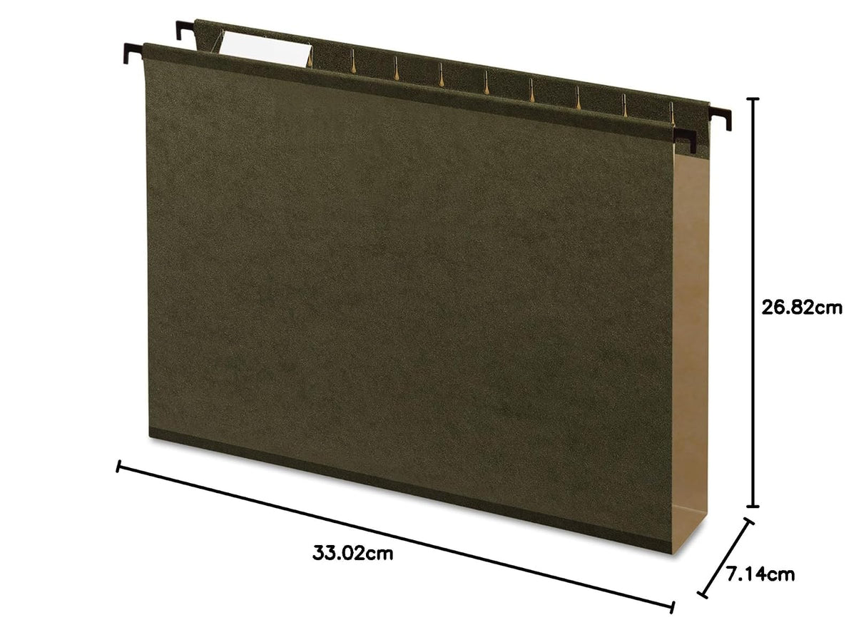 Pendaflex SureHook - Carpetas colgantes reforzadas de gran capacidad, tamaño carta, color verde, 20 por caja (6152 x 2)