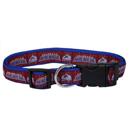 Pets First NHL Pet Gear Accesorios para Mascota con Licencia Oficial - Colorado Avalanche - Medium (12 - 18" Length x 0.62" Width) - Collares de la NHL