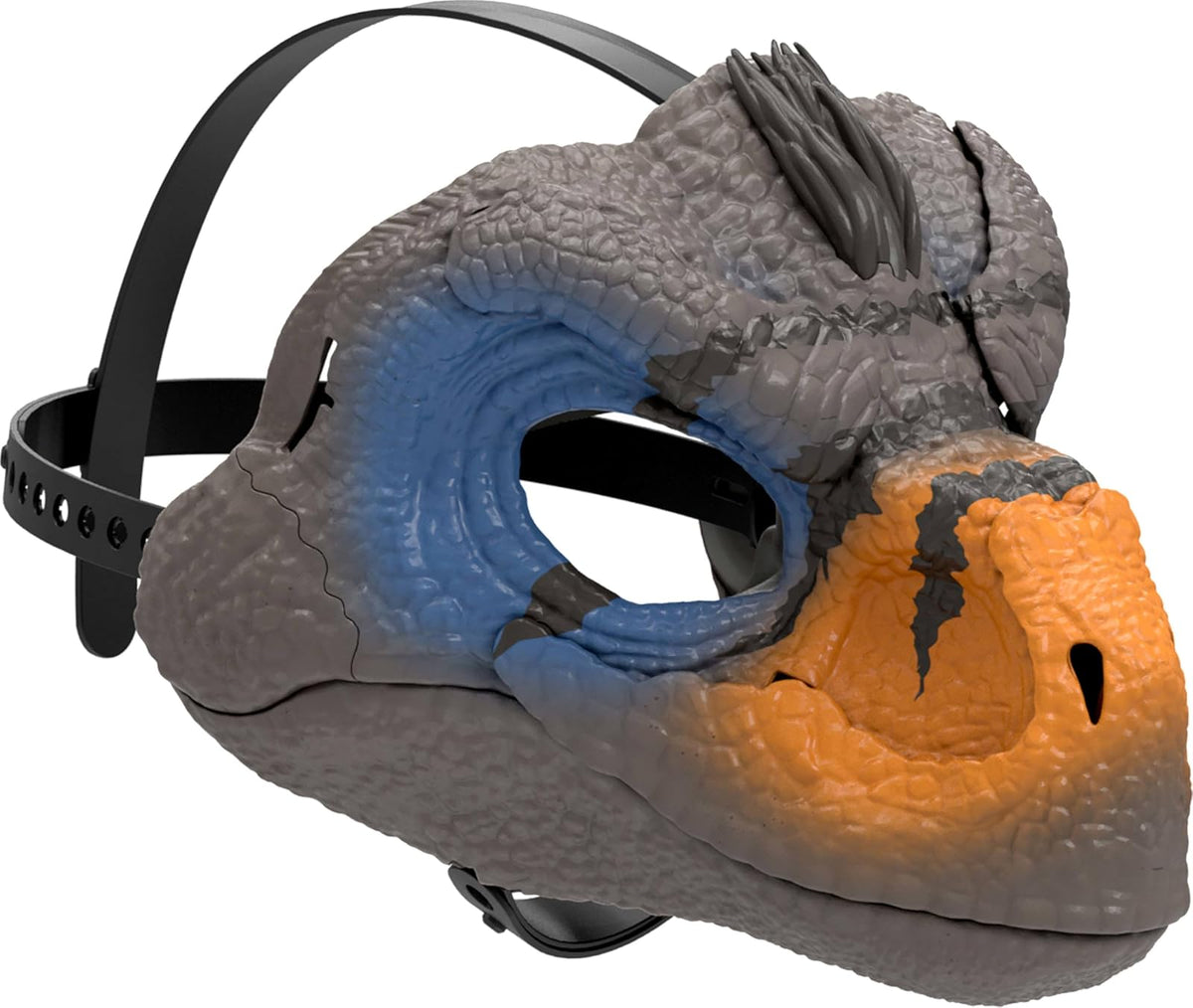 Mattel Jurassic World Snarlin' Sounds Velociraptor Máscara