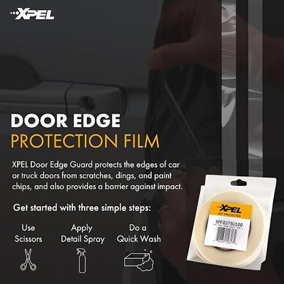 XPEL (XPF0375U100) Protector de Borde de Puerta de 0.95 cm x 3050.00 cm, Transparente, 3/8 Inch x 100 Foot