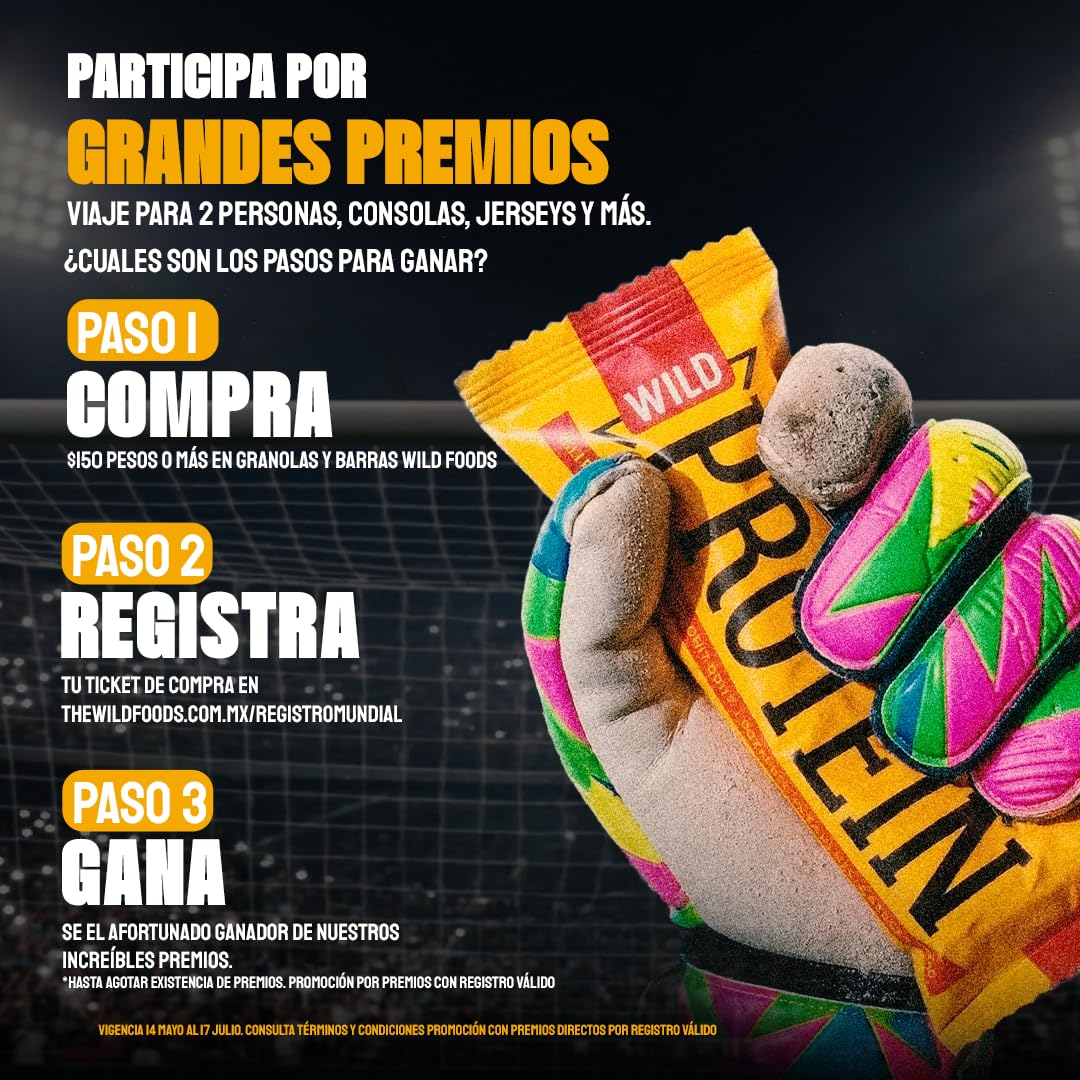 Wild Protein | Barras altas en proteína | Vegana | Sabor chocolate y naranja | Pack de 16 unidades | 14 g de proteína | Sin azúcares ni grasa añadida | 45 g cada barra