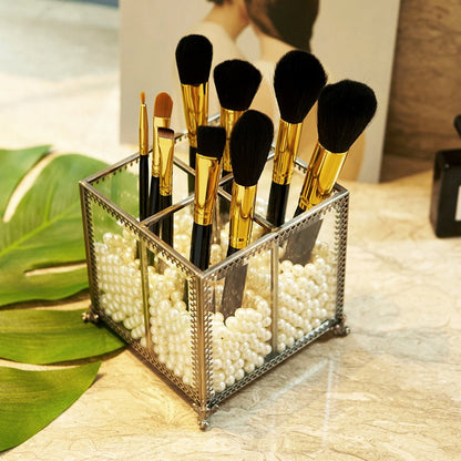 Putwo Organizador clásico para brochas de Maquillaje, Antiguo, Makeup Organizer, BrushHolder-Medium, 1