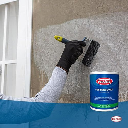 Fester Festerbond Adhesivo Acrílico de Usos Múltiples 4 Litros, Adherente para Unir Mortero Nuevo a Concreto Viejo y Sellador de Superficies Porosas, Color Blanco, Bote de 4 Litros