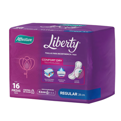 Affective Liberty Toallas para Incontinencia Femenina, Talla Mediano, 192 Piezas