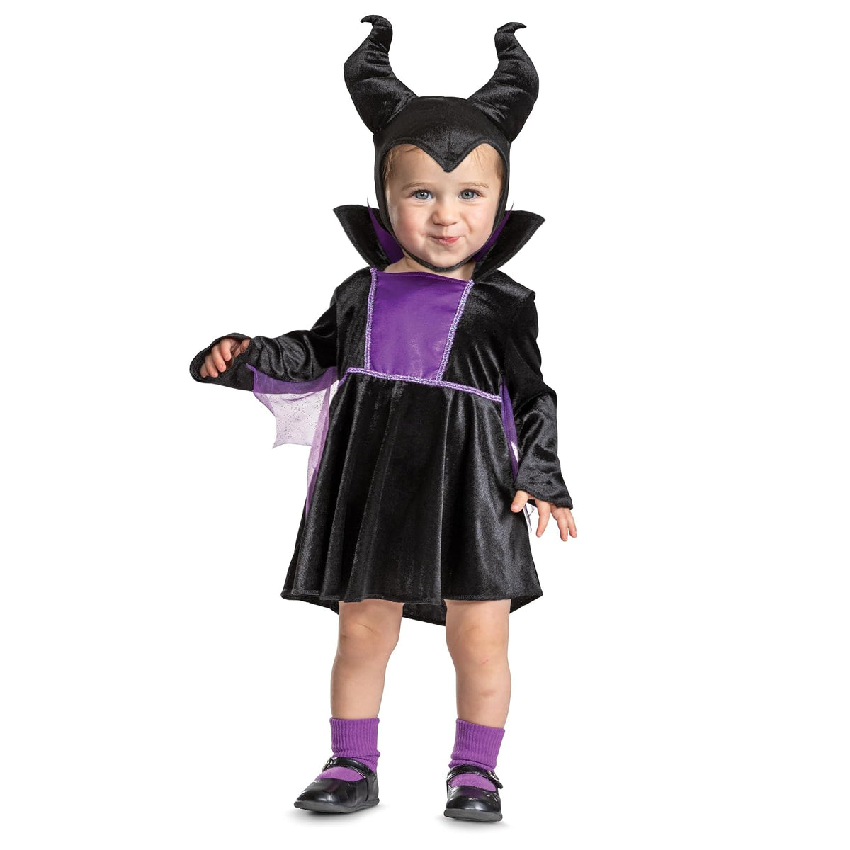 Disguise Maleficent Infant Costume, Official Disney Baby Costume Outfit for Halloween With Headpiece Disfraz Infantil