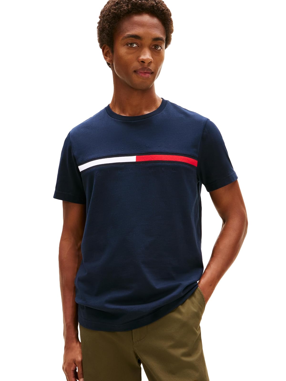 Tommy Hilfiger Camiseta Camiseta para Hombre - Capitán del cielo - XS