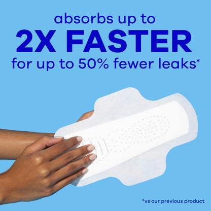 Always Infinity Size 2 Super Sanitary Pads Non-wings Unscented, 96 Count