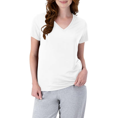 Hanes Sport Cool DRI playera de cuello en V para mujer - Blanco - G