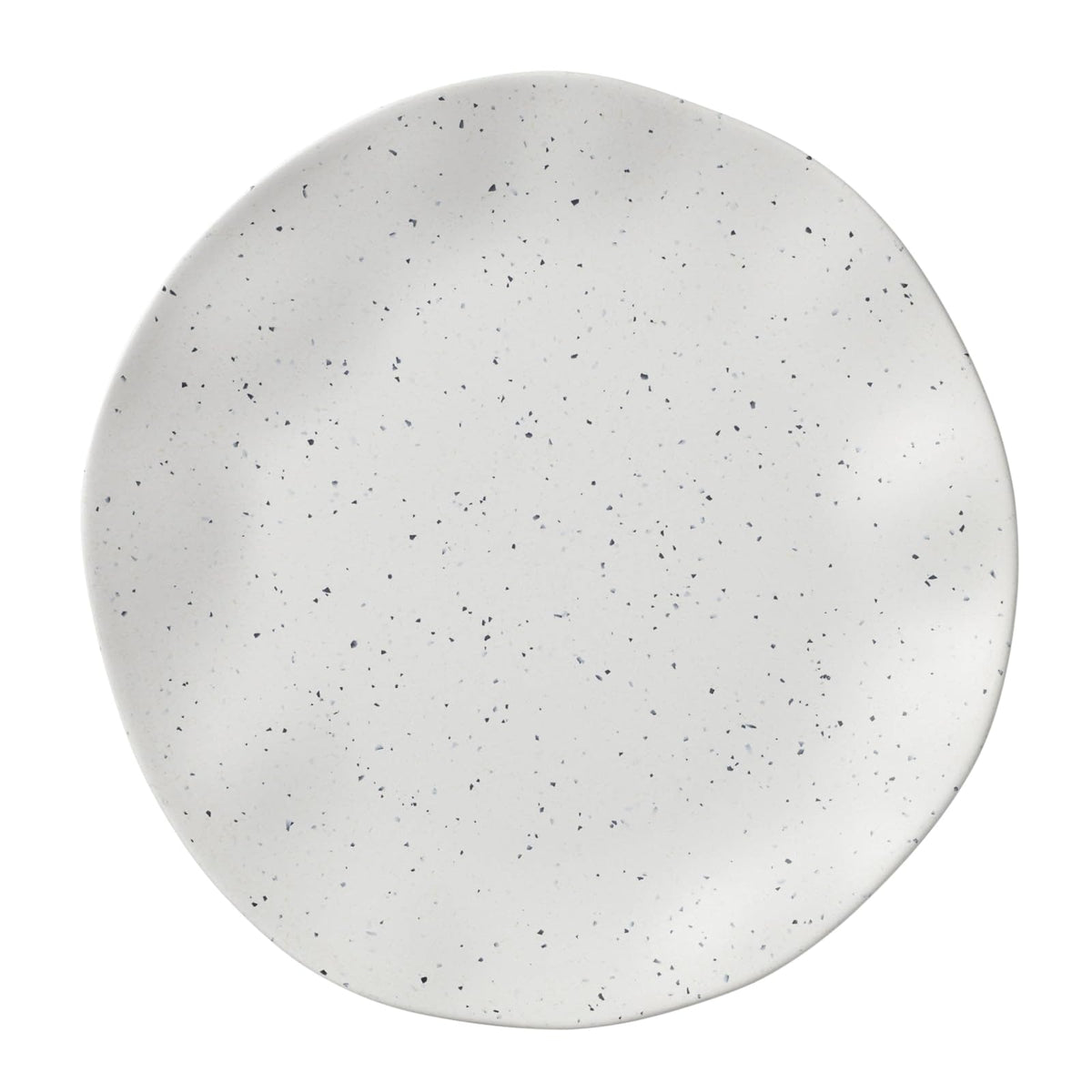 Oneida 895951 Terrazzo Melamina Cream - Juego de vajilla de 12 piezas, material ligero de melamina