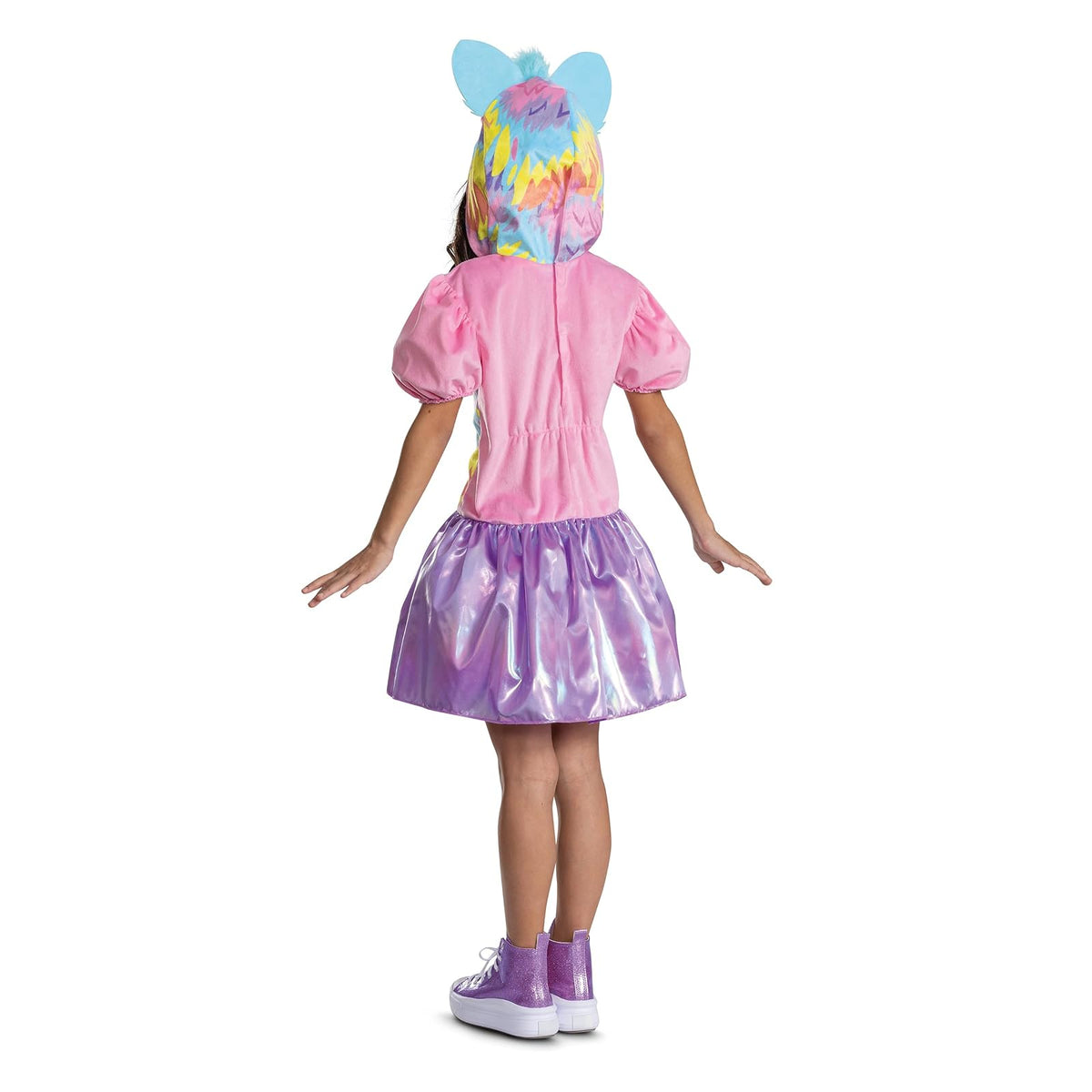 Furby Disfraz de teñido anudado, disfraz oficial de Hasbro Furby para niños, talla infantil (10-12)