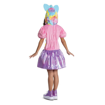 Furby Disfraz de teñido anudado, disfraz oficial de Hasbro Furby para niños, talla infantil (10-12)