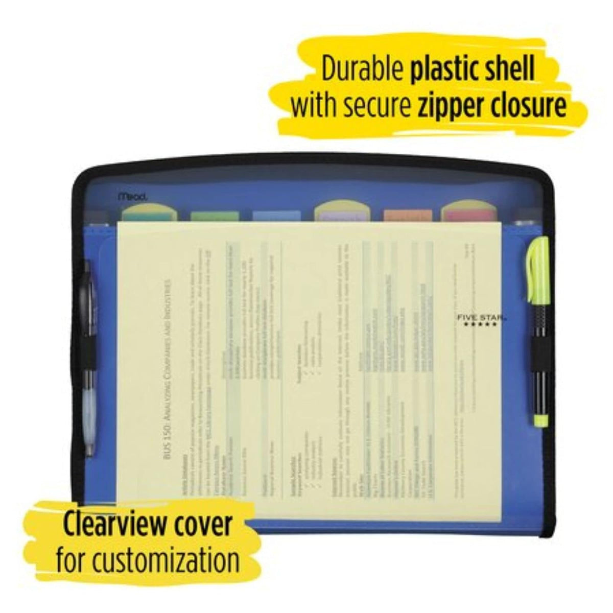 Five Star 72707 Carpeta archivadora expansible de 7 bolsillos personalizables, verde, 34.92 cm x 27.35 cm (13.75 x 10.75 cm)