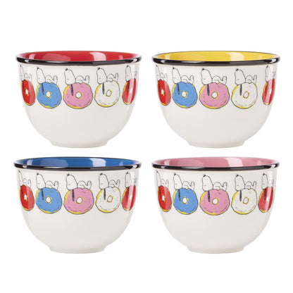 Lenox Chef Snoopy Tarro para Galletas de Porcelana, Colección Peanuts - Cuencos de postre (4 unidades)