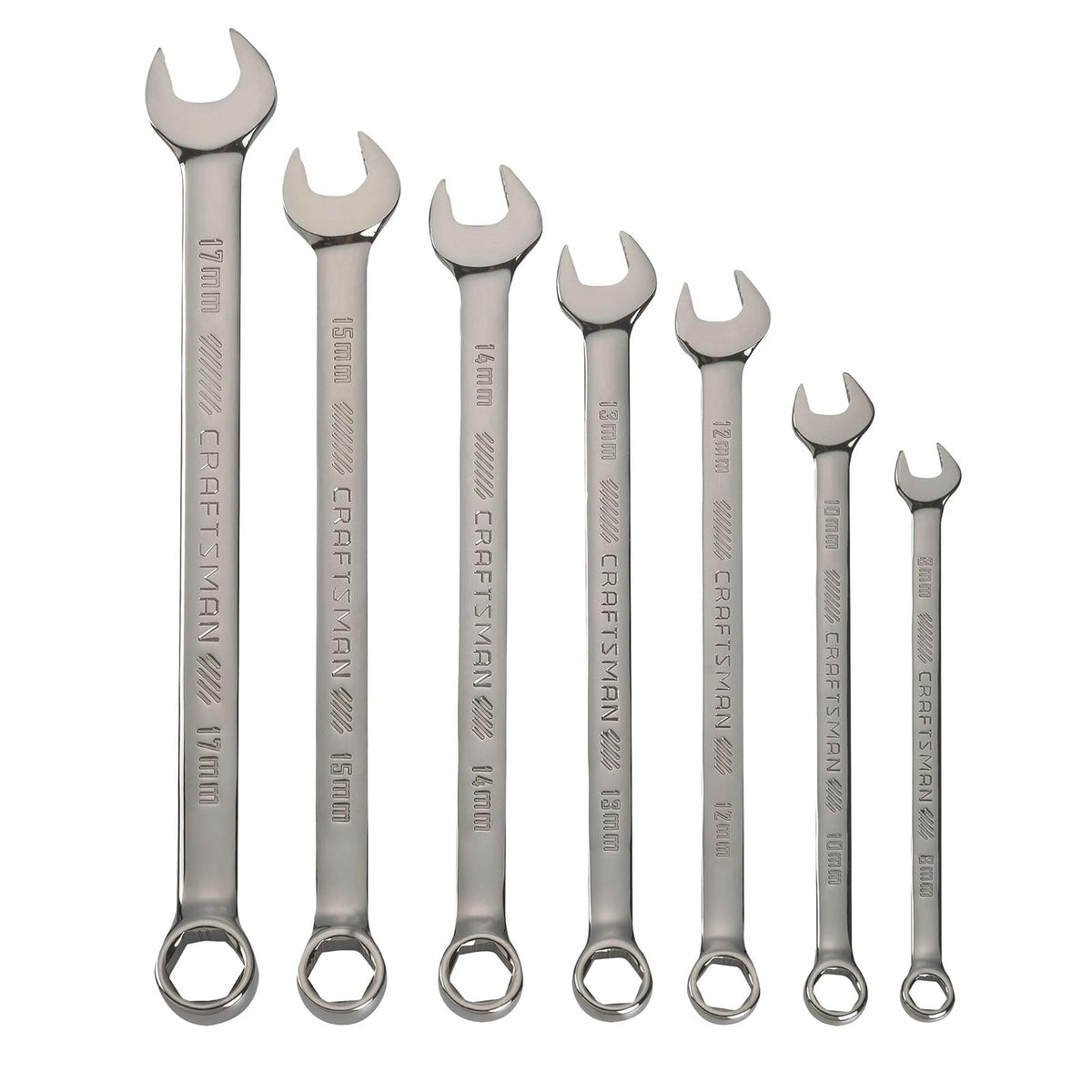 CRAFTSMAN OVERDRIVE - Juego de llaves métricas de 7 piezas (CMMT87807) - 7 piezas métricas