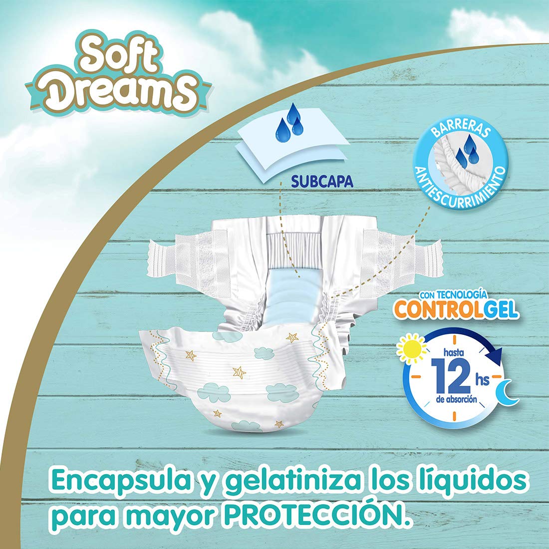 Soft Dreams Pañales Para Bebé Etapa 6 Talla Xxg 52 Piezas