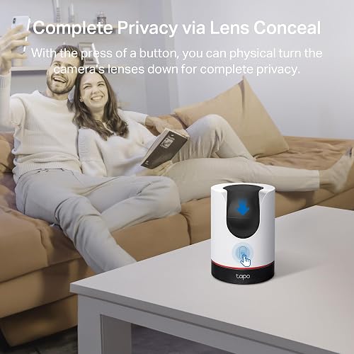 TP-Link Tapo C225, Cámara Wi-Fi de Seguridad con Detección AI, 4MP, Visión Nocturna a Todo Color con Sensor Starlight, Seguimiento Inteligente, Compatible con Alexa y Google Assistant