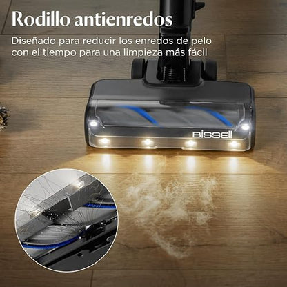 Bissell PowerClean FurFinder - Aspiradora inalámbrica de 200 W con Rollo de Cepillo para Polvo sin enredos, succión Fuerte, batería extraíble, Montaje en Pared, Herramienta de tapicería y Faros