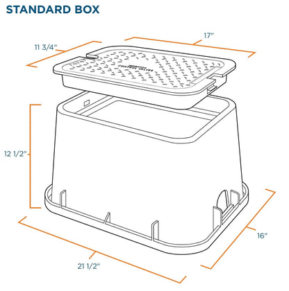Orbit 53212 12-Inch Sprinkler System Rectangular Valve Box