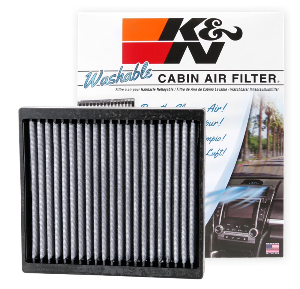 K&N Filtro de Aire de Cabina Premium, Lavable y Reutilizable - VF2004