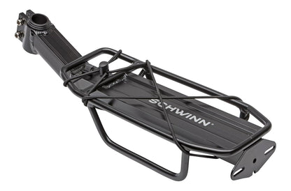 Schwinn - Estante de Carga Trasero para Bicicleta, Soporte Duradero para 26 Libras, se Adapta a la mayoría de para Adultos de 24 a 29 Pulgadas, con Centro, Lado o sin Puntos de