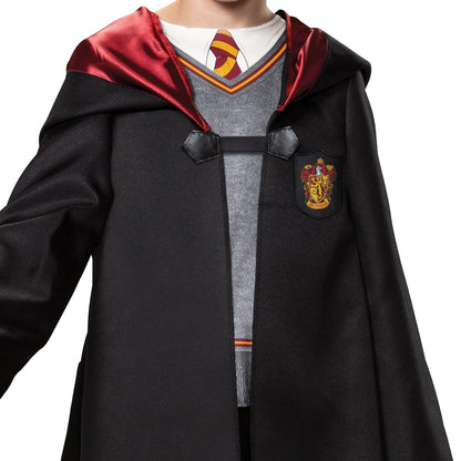 Disfraz de Harry Potter para niños, traje clásico para niños, talla L (10-12), negro y rojo