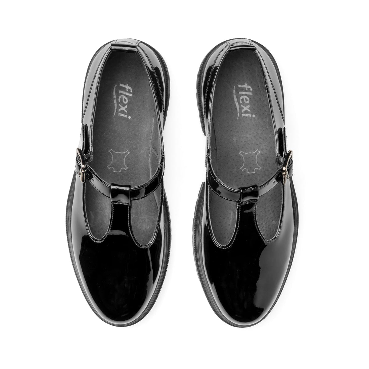 Flexi Zapato Flexi Escolar 131909 Negro Zapatos para Uniformes de Escuela para niña