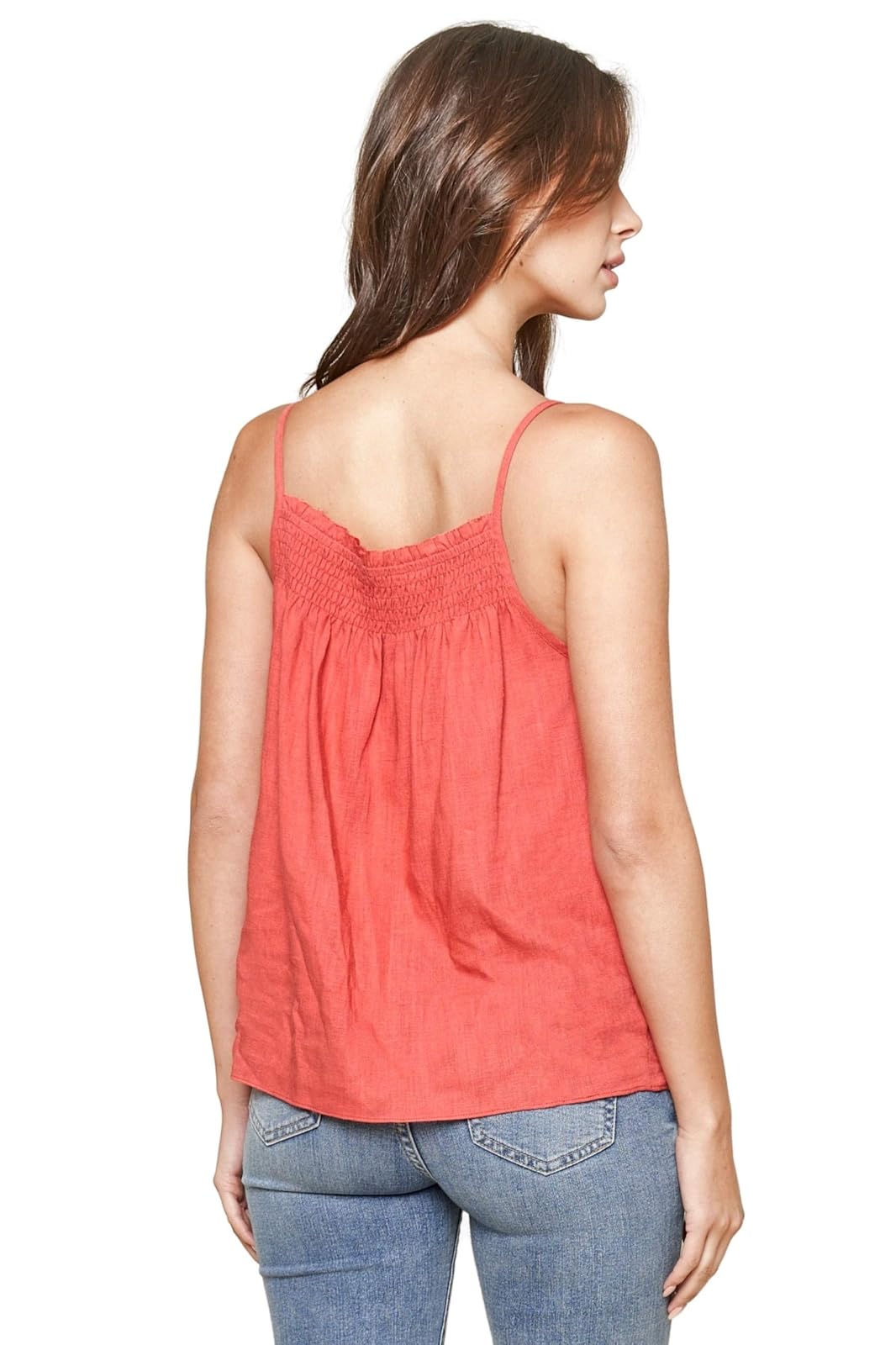 Sugar Lips Carrine Smocked Cami Camiseta de Tirantes Mujer