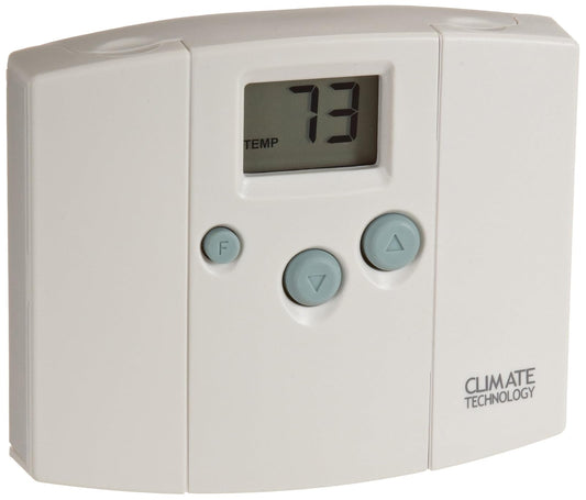 Supco 43054 Termostatos electrónicos digitales de pared con luz de fondo azul, de 45 a 95 grados F, 20-30 VCA