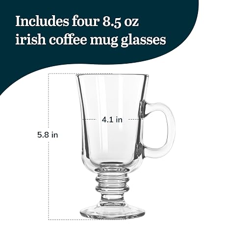 Libbey Juego de 4 tazas de café irlandés de 20 ml