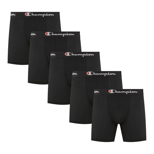 Champion Champion Men's 5 Pack Performance Boxer Brief Ropa Interior de Hombres Hombre