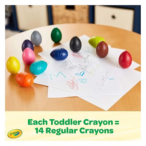 CRAYOLA Palm Grasp Crayones | Imprescindibles en el aula, suministros escolares para maestros para niños, jardín de infantes y primaria, a partir de 1 año