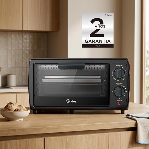 Midea MMTB12MS2B Horno tostador eléctrico, 12L, XpressBake