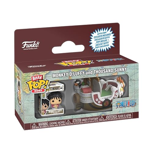 Funko Bitty Pop! Rides: One Piece - Thousand Sunny with Luffy | Mercancía Oficial - Juguete Coleccionable - Idea de Regalo de Cumpleaños para Fans y Coleccionistas