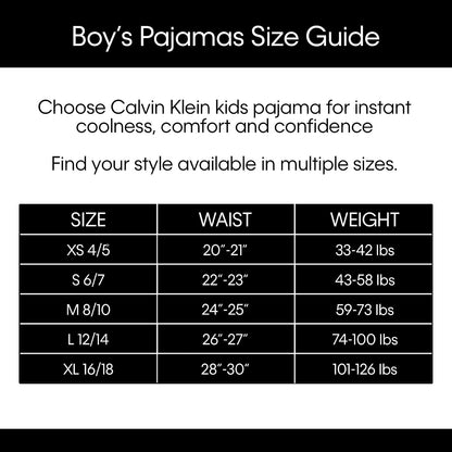 Calvin Klein Calvin Klein Conjunto de Pijama de 2 Piezas para niños Juego de Pijama para Niños