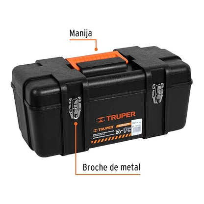Truper CHP-20X, Caja plástica para herramientas, industrial, 20"