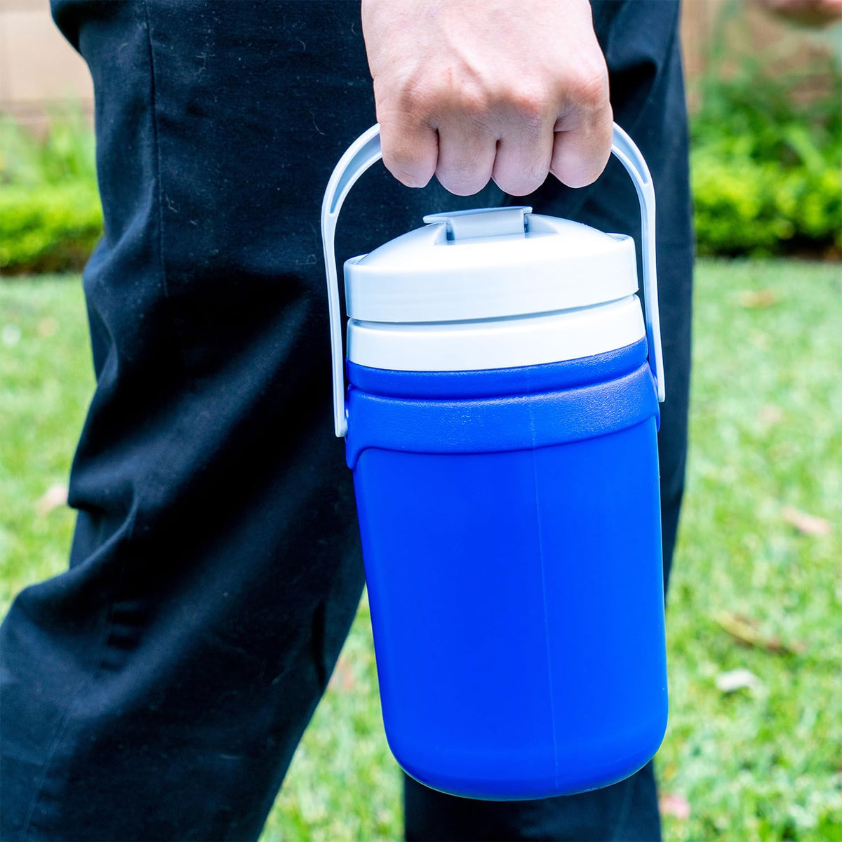 Guateplast Termo 1.5 L Poliuretano | Azul, material poliuretano, libre de BPA, mantiene bebidas frías o calientes