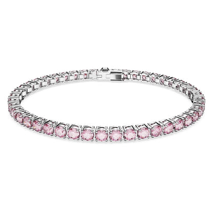 Swarovski Matrix Tennis Collection Pulsera - One Size - Chapado en rodio rosa