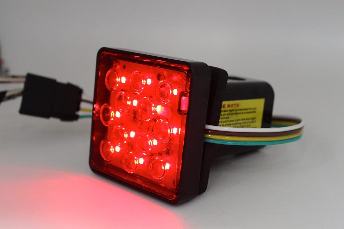 MaxxHaul 50021 Funda Enganche Remolque 12 Funciones Luz Freno/Trasera LED Negro
