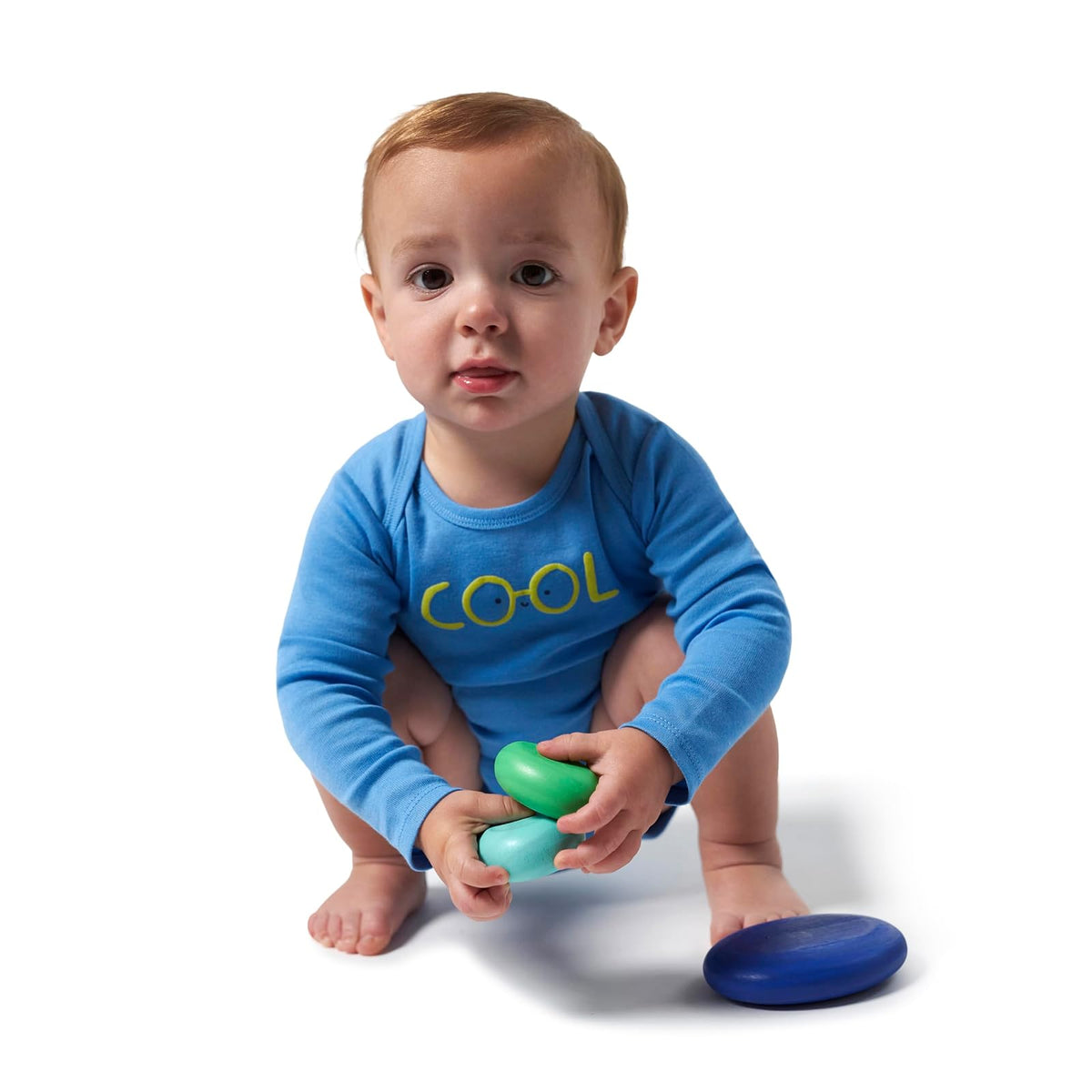 Onesies Brand - Body unisex de manga larga para bebé, paquete de 6