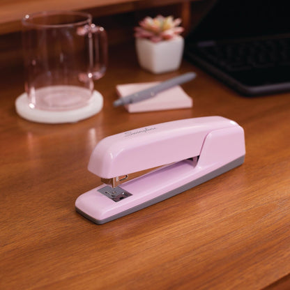 Swingline Grapadora, capacidad de 30 hojas, grapadora empresarial 747, sin atascos, metal, rosa rubor (S7074740)