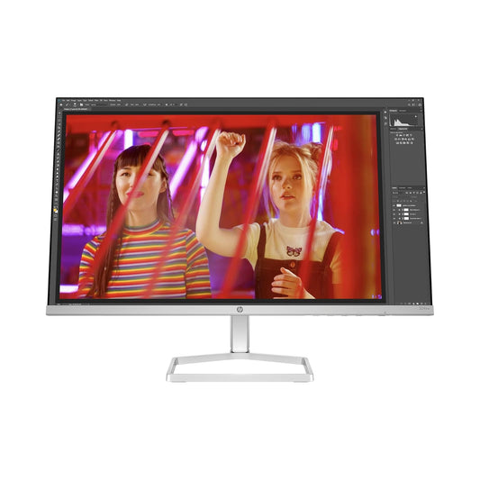 HP Monitor 524sw FHD S5, 23.8", IPS, 1920 x 1080, 100 Hz, 5ms GtG, Eye Ease, Luz Azul Baja, Antifeflejo, Micro Bordes, HDMI/VGA, Blanco/Plateado (94C21AA)