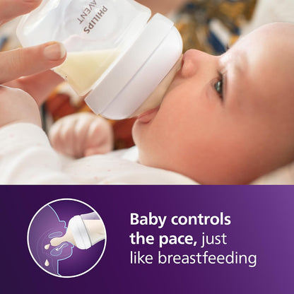 Philips Avent Set de Regalo Natural Response | Recién Nacido | 4oz/125 ml / 9oz/260 ml | SCD838/02