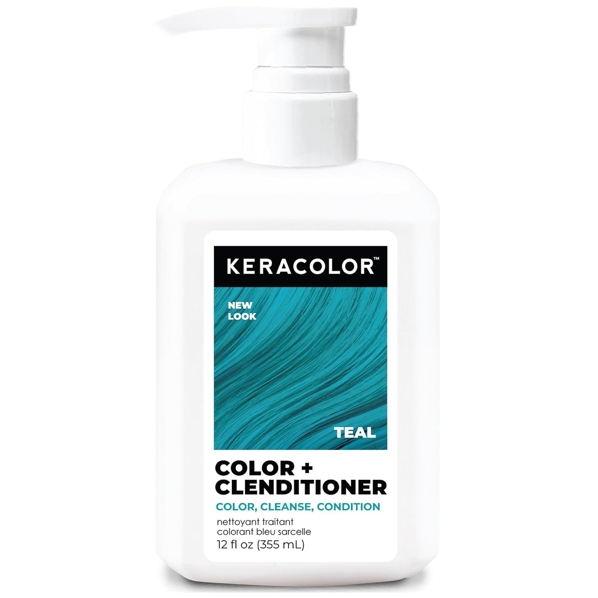 Keracolor Color + Clenditioner Acondicionador Color Oro Rosa 12oz - Teal