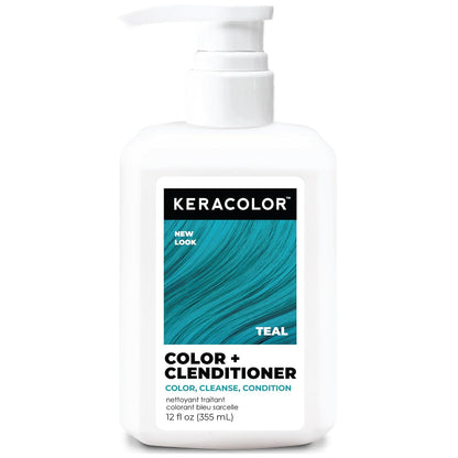 Keracolor Color + Clenditioner Acondicionador Color Oro Rosa 12oz - Teal