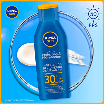 NIVEA SUN Nivea Sun Protect & Moisture Fps 30, color, 200 ml, pack of/paquete de