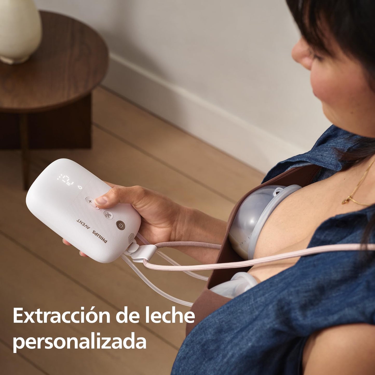 Philips Avent Extractor de leche eléctrico manos libres doble, motor de calidad hospitalaria, imita el ritmo de succión del bebé, hasta 85 succiones por minuto, SCF532/11