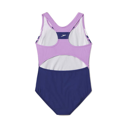Speedo Bañador de una Pieza Infinity Splice para niña Traje de baño de una Sola Pieza para Niñas